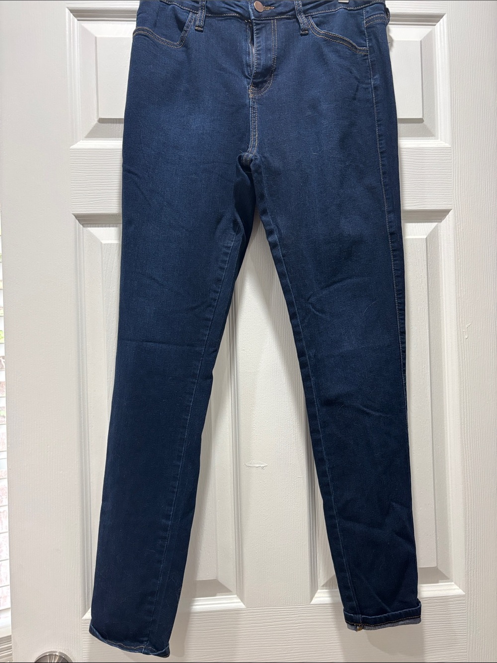 Women’s Fashion Nova Dark Blue Stretch Jeans - Classic Slim Fit